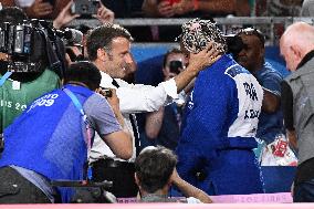 Paris 2024 - President Macron At Judo