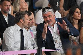 Paris 2024 - President Macron At Judo