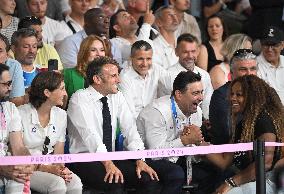 Paris 2024 - President Macron At Judo