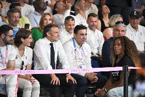 Paris 2024 - President Macron At Judo