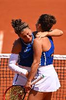 Paris 2024 - Tennis - Jasmine Paolini And Sara Errani Win