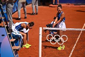 Paris 2024 - Tennis - Jasmine Paolini And Sara Errani Win