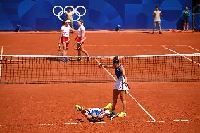 Paris 2024 - Tennis - Jasmine Paolini And Sara Errani Win