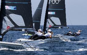 Paris 2024 - Women's Skiff Class Medal Race - Steyaert And Picon Win Bronze