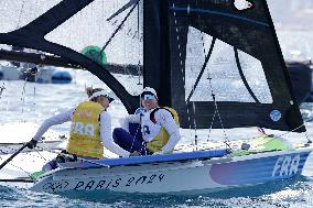 Paris 2024 - Women's Skiff Class Medal Race - Steyaert And Picon Win Bronze