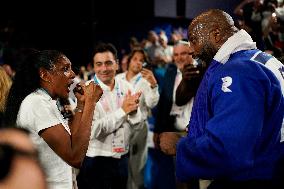 Paris 2024 - Judo - Teddy Riner Celebrates Gold With Family And Friends