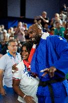 Paris 2024 - Judo - Teddy Riner Celebrates Gold With Family And Friends