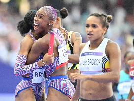 (PARIS2024) FRANCE-PARIS-OLY-ATHLETICS-4X400M RELAY-MIXED