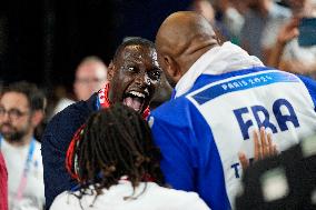 Paris 2024 - Judo - Teddy Riner Celebrates Gold With Family And Friends