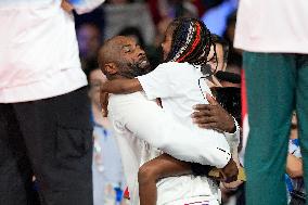 Paris 2024 - Judo - Teddy Riner Celebrates Gold With Family And Friends