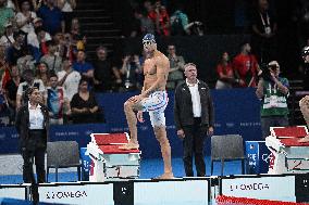 Paris 2024 - 50m Freestyle - Florent Manaudou Wins Bronze