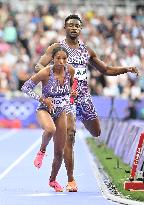 (PARIS2024) FRANCE-PARIS-OLY-ATHLETICS-4X400M RELAY-MIXED