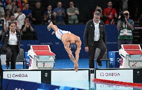 Paris 2024 - 50m Freestyle - Florent Manaudou Wins Bronze