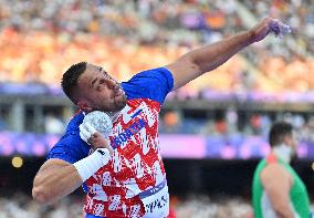 (PARIS2024) FRANCE-PARIS-OLY-ATHLETICS-SHOT PUT-MEN