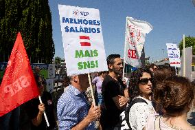 Nurses Strike In Porto, Portugal