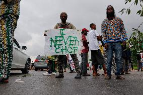 Protesters Took To The Street In Abuja, Nigeria's Capital