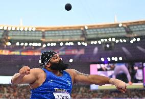 (PARIS2024) FRANCE-PARIS-OLY-ATHLETICS-SHOT PUT-MEN