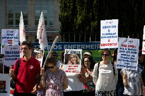 Nurses Strike In Porto, Portugal