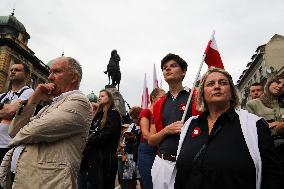 Commemoration Of The 80th Anniversary Of The Warsaw Uprising In Krakow