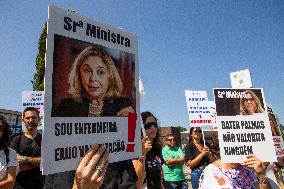 Nurses Strike In Porto, Portugal