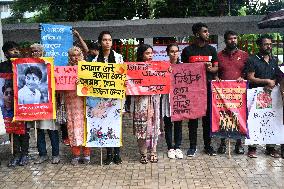 Protest Demand Justice For Victims Arrested And Killed In Dhaka