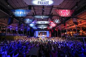 Supporters during Teddy Riner's Victory in Final at Club France