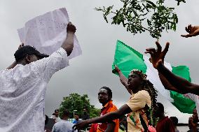 Protesters Took To The Street In Abuja, Nigeria's Capital