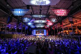 Supporters during Teddy Riner's Victory in Final at Club France