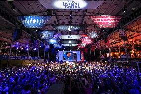 Supporters during Teddy Riner's Victory in Final at Club France