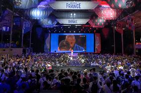 Supporters during Teddy Riner's Victory in Final at Club France