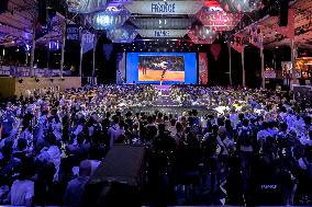 Supporters during Teddy Riner's Victory in Final at Club France
