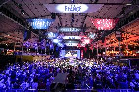Supporters during Teddy Riner's Victory in Final at Club France