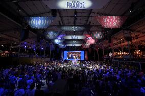 Supporters during Teddy Riner's Victory in Final at Club France