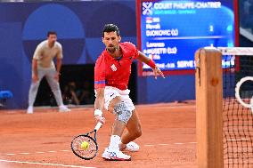 Paris 2024 - Tennis - Novak Djokovic v Lorenzo Musetti