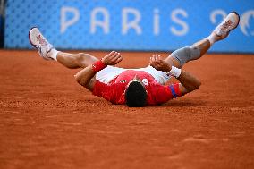 Paris 2024 - Tennis - Novak Djokovic v Lorenzo Musetti