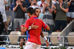 Paris 2024 - Tennis - Novak Djokovic v Lorenzo Musetti