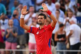 Paris 2024 - Tennis - Novak Djokovic v Lorenzo Musetti