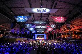 Supporters during Teddy Riner's Victory in Final at Club France