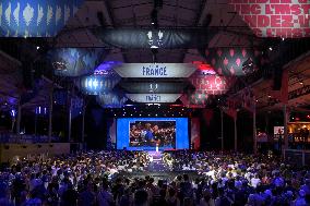 Supporters during Teddy Riner's Victory in Final at Club France