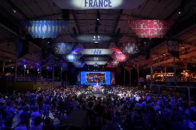 Supporters during Teddy Riner's Victory in Final at Club France