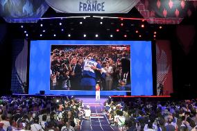 Supporters during Teddy Riner's Victory in Final at Club France