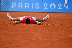 Paris 2024 - Tennis - Novak Djokovic v Lorenzo Musetti