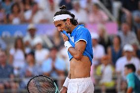 Paris 2024 - Tennis - Novak Djokovic v Lorenzo Musetti