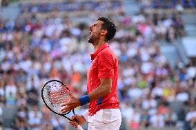 Paris 2024 - Tennis - Novak Djokovic v Lorenzo Musetti