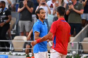 Paris 2024 - Tennis - Novak Djokovic v Lorenzo Musetti