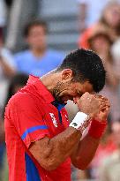 Paris 2024 - Tennis - Novak Djokovic v Lorenzo Musetti