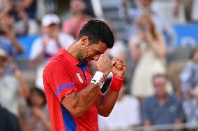 Paris 2024 - Tennis - Novak Djokovic v Lorenzo Musetti