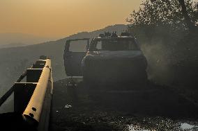 Large Fire In Fumone (FR), 2 Rescue Vehicles Destroyed By Flames