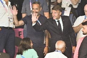 Paris 2024 - Macron In The Stands