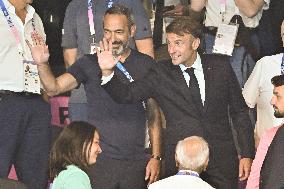 Paris 2024 - Macron In The Stands